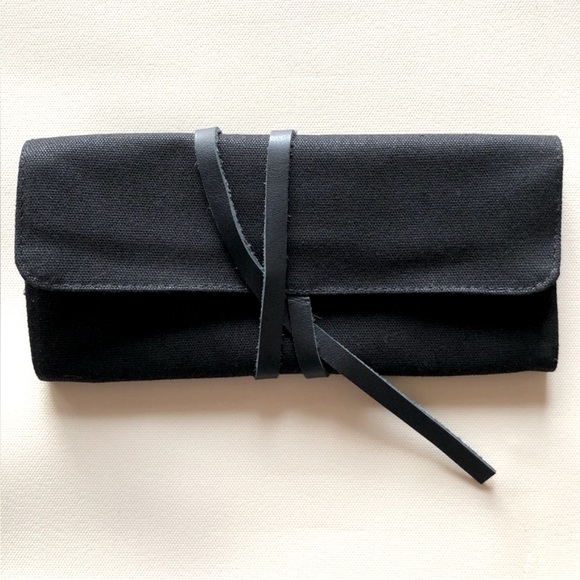 DY Discrete Jewelry Travel Organizer Envelope/Pouch/Wallet/Roll w/ Leather Strap - Picture 5 of 9